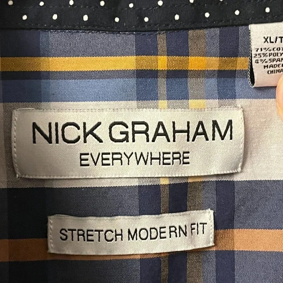 Men’s Nick Graham Button Down Shirt Size XL - Picture 3 of 7